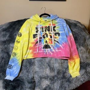 Pink Floyd Cropped Hoodie